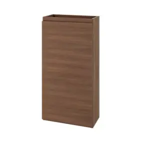 Meuble lave mains à poser effet chêne foncé 1 porte l.43,5 x H.79 x P.23,2 cm GoodHome Imandra