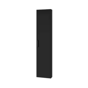 Colonne de salle de bains faible profondeur noir mat l.40 x H.180 x P.15 cm GoodHome Imandra