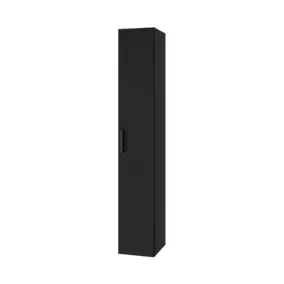 Colonne de salle de bains noir mat l. 30 x H. 180 x P. 36 cm GoodHome Imandra