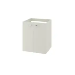 Meuble sous vasque suspendu gris galet 2 portes l.50 x H.60 x P.45 cm GoodHome Imandra