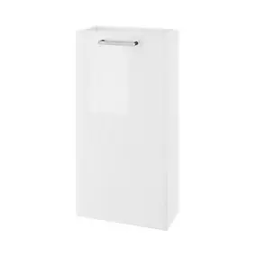 Meuble lave mains à poser blanc brillant 1 porte l.43,5 x H.79 x P.23,2 cm GoodHome Imandra