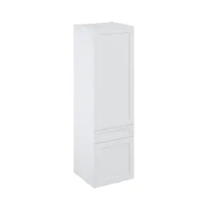 Colonne "Florie" blanc mat l.60 x h.201 x p.60 cm 2 portes + 1 tiroir