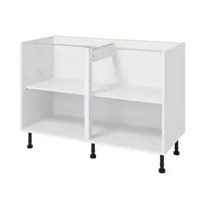 Meuble bas "Coline" vert sauge l.120 x h.72 x p.57 cm 2 portes
