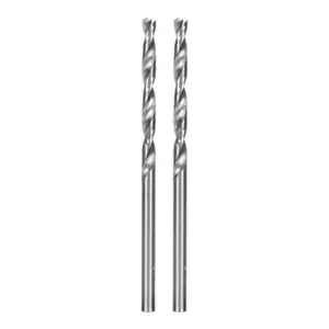 Lot de 2 forets métal HSS pointe rectifiée 135° DRL38153 - 3,2 x 65 mm