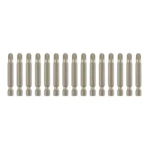 Lot de 15 embouts de vissage PZ3 acier S2 50 mm