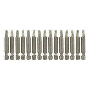 Lot de 15 embouts de vissage TX25 - L. 50 mm