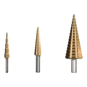 Coffret de 3 forets étagés HSS titane DRA25003-T - 12/20/32 mm