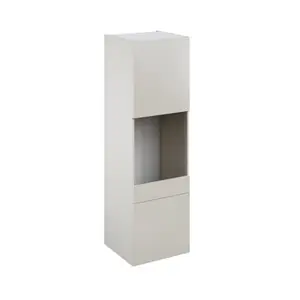 Colonne four "Dorice" beige mat l.60 x h.201 x p.57 cm + 2 portes + 1 tiroir