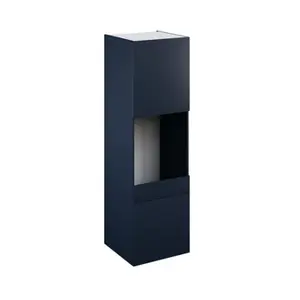 Colonne four "Dorice" bleu mat l.60 x h.201 x p.57 cm + 2 portes + 1 tiroir