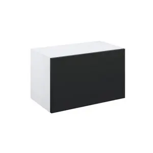 Meuble haut "Dorice" anthracite mat l.60 x h.36 x p.32 cm 2 portes relevantes
