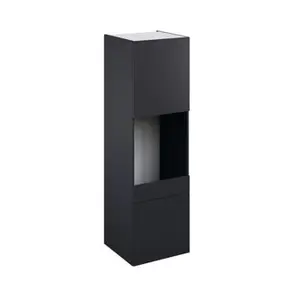 Colonne four "Dorice" anthracite mat l.60 x h.201 x p.57 cm + 2 portes + 1 tiroir