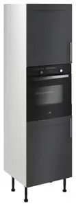 Colonne four "Florie" anthracite mat l.60 x h.201 x p.57 cm + 2 portes
