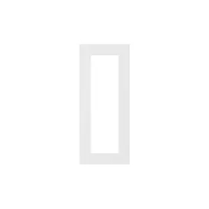 Porte de meuble de cuisine vitrée ACASUS gris mat H71,5 × L29,7 cm
