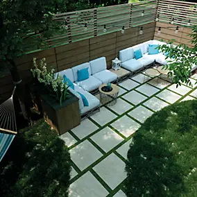 Carrelage sol extérieur en grès cérame émaillé effet pierre beige l.60 x L.60 x ép.2 cm Cancora