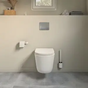 Pack WC suspendu Zagar - Loria - réservoir mécanique 3/6L - cuvette sans rebord et chasse d'eau vortex