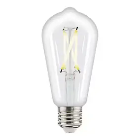 Ampoule LED E27 ST64 filament spirale transparent connectée blanc variable 806 lm dimmable 5,9W Jacobsen Myko