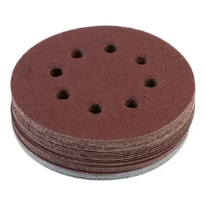 Lot de 30 feuilles abrasives 125 mm grains p60 p120 p180 pour ponceuse
