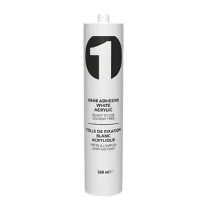 Colle acrylique blanche 260 ml sans solvant peignable pour surfaces inégales