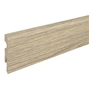 Plinthe ERIE effet bois brut 220 cm x 6,8 cm pour sols stratifiés