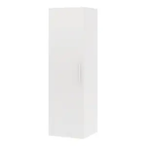 Dressing CICERO blanc avec porte + pack 1 - H. 200 x L. 60 x P. 55 cm