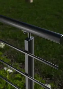 Poteau pour garde corps "Elliptique"