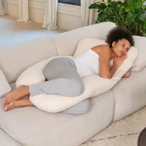 Coussin de grossesse 2 en 1 Maxxy Flowers Sand