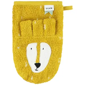 Lot de 2 gants de toilette Mr. Lion et Mr. Fox