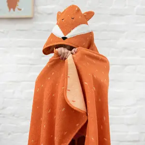 Cape de bain renard Mr. Fox (75 x 75 cm)