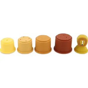 Jouets de bain gobelets empilables Mrs. Lion (5 pièces)