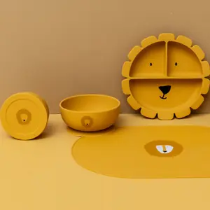 Boîte à goûter en silicone Mr. Lion