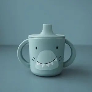Tasse d'apprentissage en silicone Mr. Shark