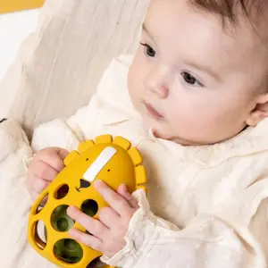 Hochet sensoriel en silicone Mr. Lion
