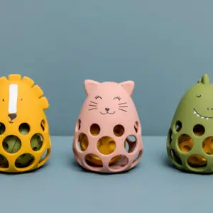 Hochet sensoriel en silicone Mrs. Cat