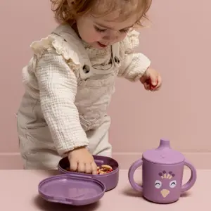 Lot de 2 boîtes à goûter à clip Mrs. Peacock (0,3 L)