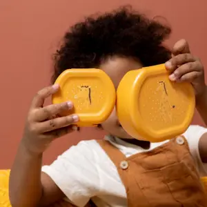Lot de 2 boîtes à goûter à clip Mr. Giraffe (0,3 L)