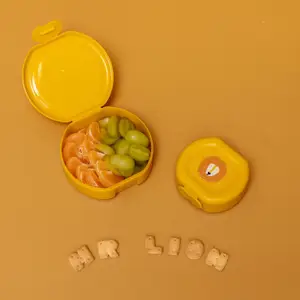 Lot de 2 boîtes à goûter à clip Mr. Lion