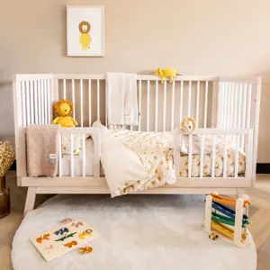 Housse de couette + taie d'oreiller Lively Lion (100 x 140 cm)