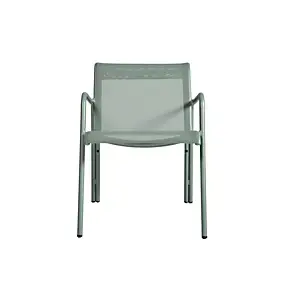 Fauteuil de jardin aluminium et textilène Atlas vert Arcane H.81 cm