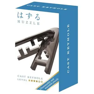 Casse-tête Huzzle mini : Cast Keyhole noir Difficulté 4/6