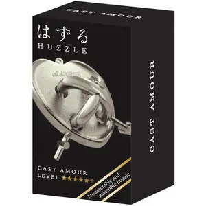 Casse-tête Huzzle mini : Cast Amour argenté Difficulté 5/6