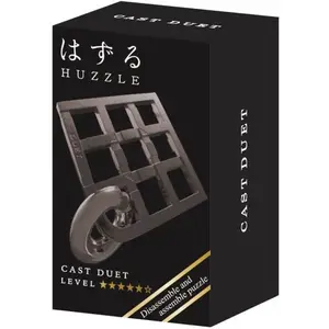 Casse-tête Huzzle mini : Cast Duet noir Difficulté 5/6