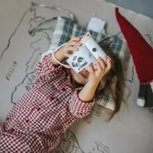Appareil photo instantané enfant KIDYPRINT avec impression thermique rose
