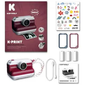Appareil photo instantané K-PRINT bordeaux