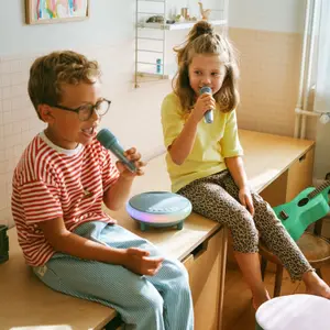 Enceinte karaoké portable KIDYKARAOKE bleue