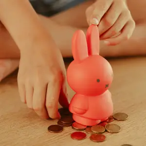 Tirelire Miffy Miffy Bright Corail (13 cm)