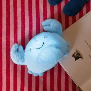 Veilleuse peluche Théo le Crabe Bleu Clair