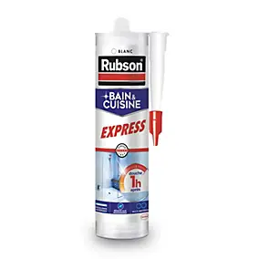 Mastic Rubson Bain&Cuisine Séchage Rapide blanc cartouche 280ml