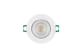 6 spots LED encastrables blancs IP44 500 lm 4,8W, blanc neutre ∅8,7 cm Sylvania