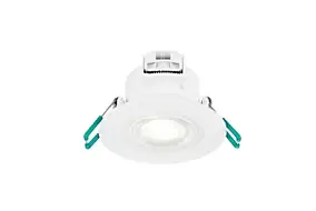 6 spots LED encastrables blancs IP65 500 lm 4,8W, blanc neutre ∅8,7 cm Sylvania