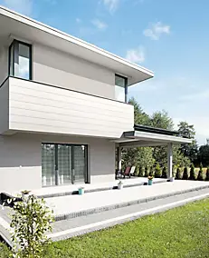 Clin pour bardage PVC Casanova blanc L.2,4 m